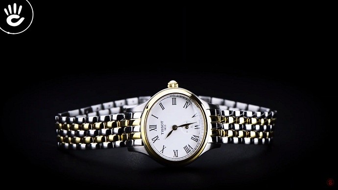 Tissot Bella Ora Piccola T103.110.22.033.00 - Nữ - Quartz (Pin) - Chống nước 3 ATM - Mặt số 27.2mm 8 Tissot T103.110.22.033.00 dành cho nữ có mặt số oval lạ mắt - Ảnh 7