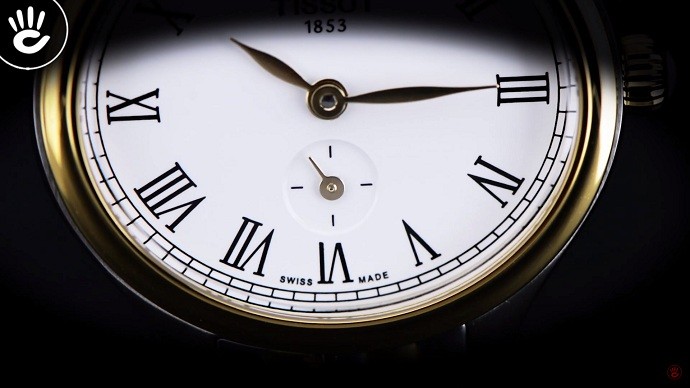 Tissot Bella Ora Piccola T103.110.22.033.00 - Nữ - Quartz (Pin) - Chống nước 3 ATM - Mặt số 27.2mm 5 Tissot T103.110.22.033.00 dành cho nữ có mặt số oval lạ mắt - Ảnh 4