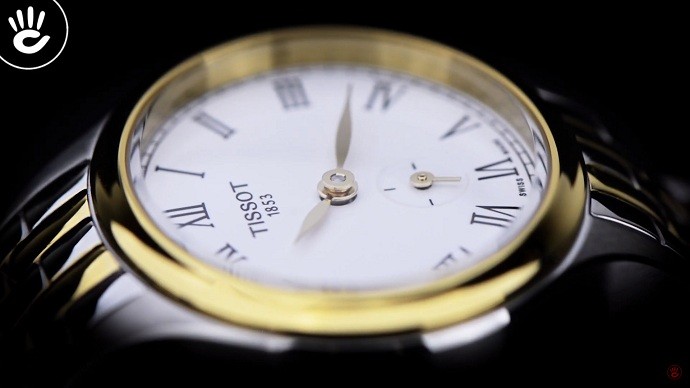 Tissot Bella Ora Piccola T103.110.22.033.00 - Nữ - Quartz (Pin) - Chống nước 3 ATM - Mặt số 27.2mm 6 Tissot T103.110.22.033.00 dành cho nữ có mặt số oval lạ mắt - Ảnh 5