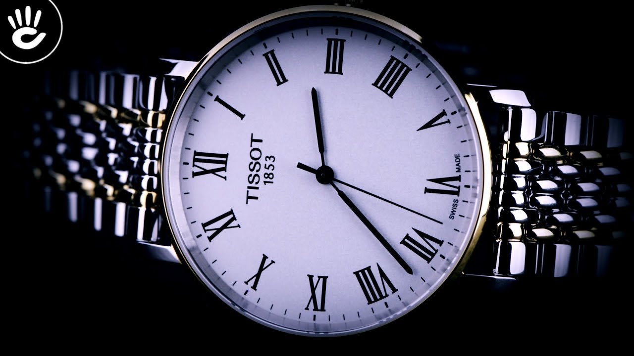 Tissot Everytime Medium T109.410.22.033.00 - Nam - Chống nước 3 ATM - Mặt số 38mm 4 Review đồng hồ Tissot T109.410.22.033.00 dây đeo đờ mi vàng - hình 3