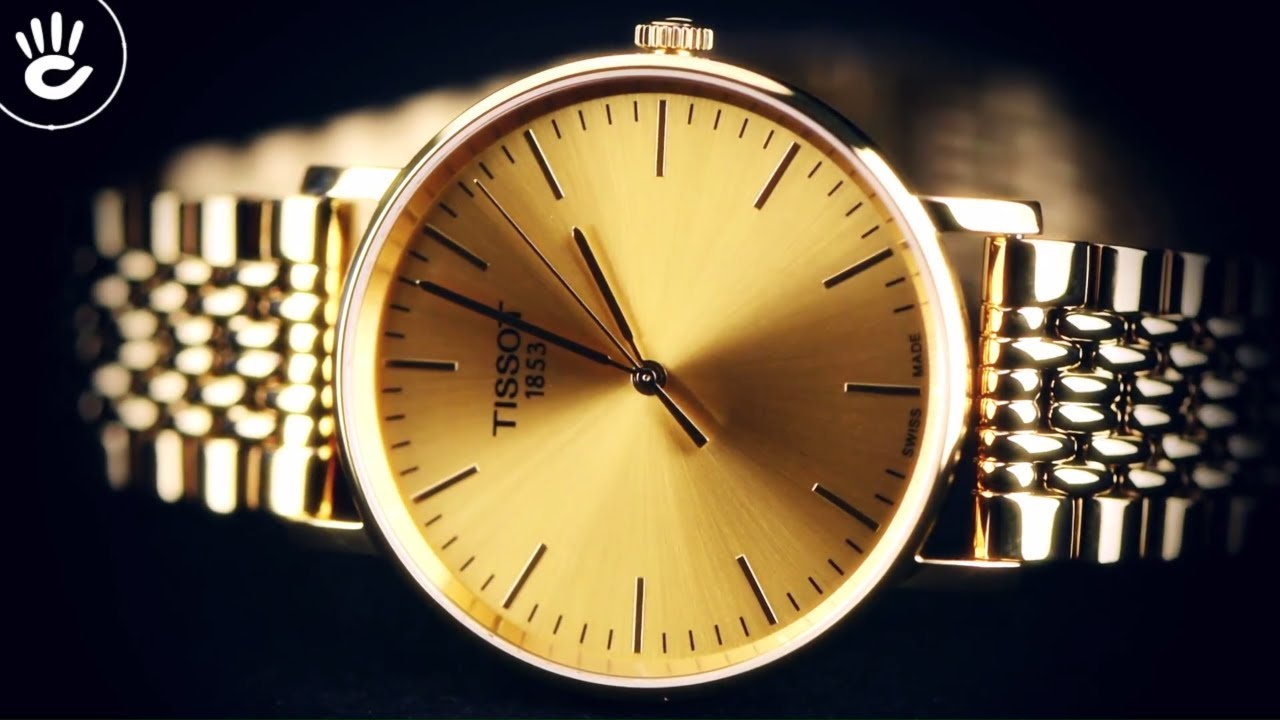 Tissot T109.410.33.021.00 6 Đồng hồ Tissot T109.410.33.021.00 siêu mỏng, mạ vàng - hình 4