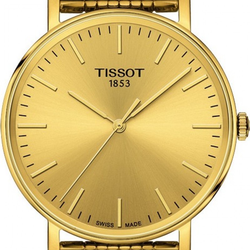 Tissot T109.410.33.021.00 7 Đồng hồ Tissot T109.410.33.021.00 siêu mỏng, mạ vàng - hình 5