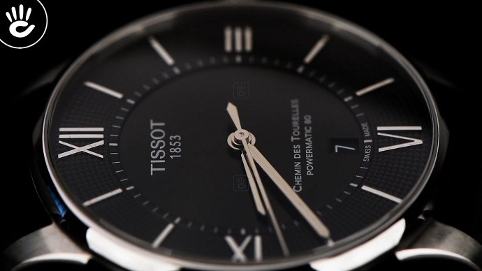Tissot Chemin Des Tourelles T099.407.16.058.00 - Nam - Automatic (Tự Động) - Chống nước 5 ATM - Mặt số 42mm 4 Review đồng hồ Tissot T099.407.16.058.00 dây da chính hãng-1