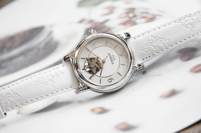 Tissot Lady Heart Powermatic 80 T050.207.17.117.04 - Nữ - Automatic (Tự Động) - Chống nước 3 ATM - Mặt số 35mm - Open heart 8 Review đồng hồ Tissot T050.207.17.117.04 mặt số open heart - Ảnh 2