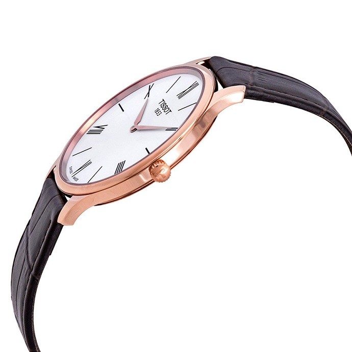 Review đồng hồ Tissot T063.409.36.018.00 có độ mỏng là 5,2mm - Ảnh 5