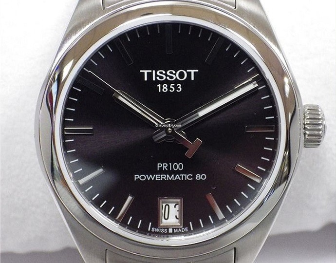 Tissot PR 100 Powermatic 80 T101.207.11.051.00 - Nam - Automatic (Tự Động) - Chống nước 10 ATM - Mặt số 33mm - Trữ cót 80 giờ 3 Review đồng hồ Tissot T101.207.11.051.00: trữ cót 80 tiếng-2