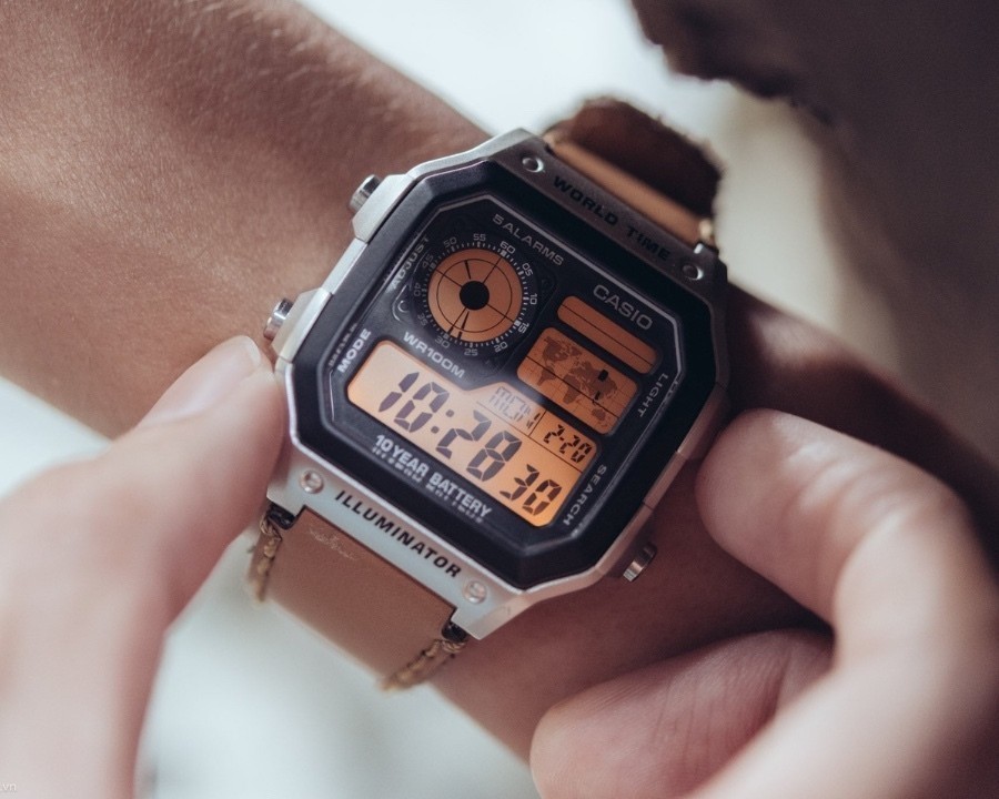 Cách chỉnh giờ đồng hồ điện tử Casio 4 nút tất cả các dòng - Ảnh 3