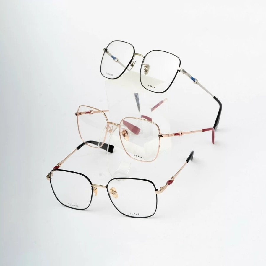 Cách chọn kính gọng vuông bản to hợp mặt đẹp cho nam, nữ 11 Gọng Furla Unisex VFU559J cho cả nam và nữ