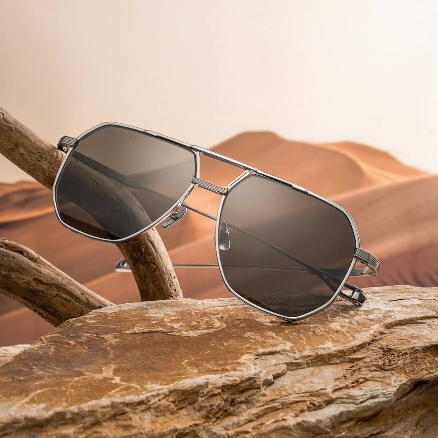 Cách chọn kính gọng vuông bản to hợp mặt đẹp cho nam, nữ 5 Gọng kính kim loại Bolon Marseille