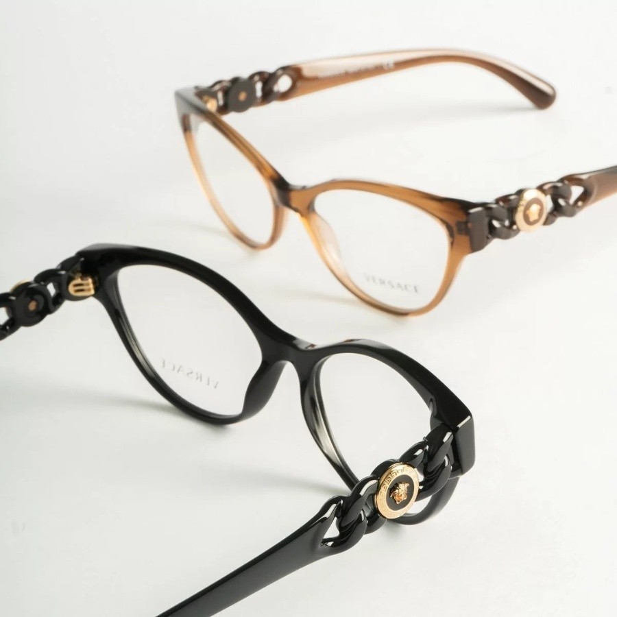 Kính mắt mèo hợp với khuôn mặt nào? Kinh nghiệm chọn, nơi mua 4 Kính mắt mèo của Versace quyến rũ
