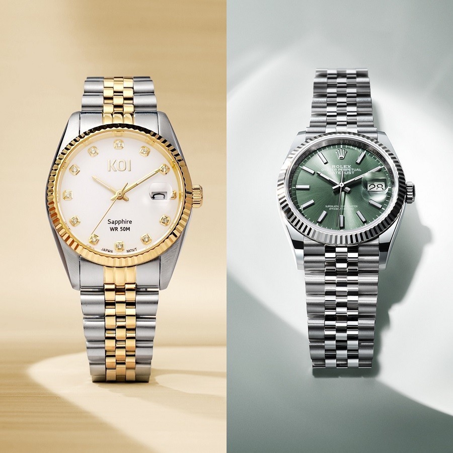 Review hãng đồng hồ đính đá có chất lượng tốt nhất hiện nay 4 Đồng hồ đính đá KOI Watch và Rolex Datejust