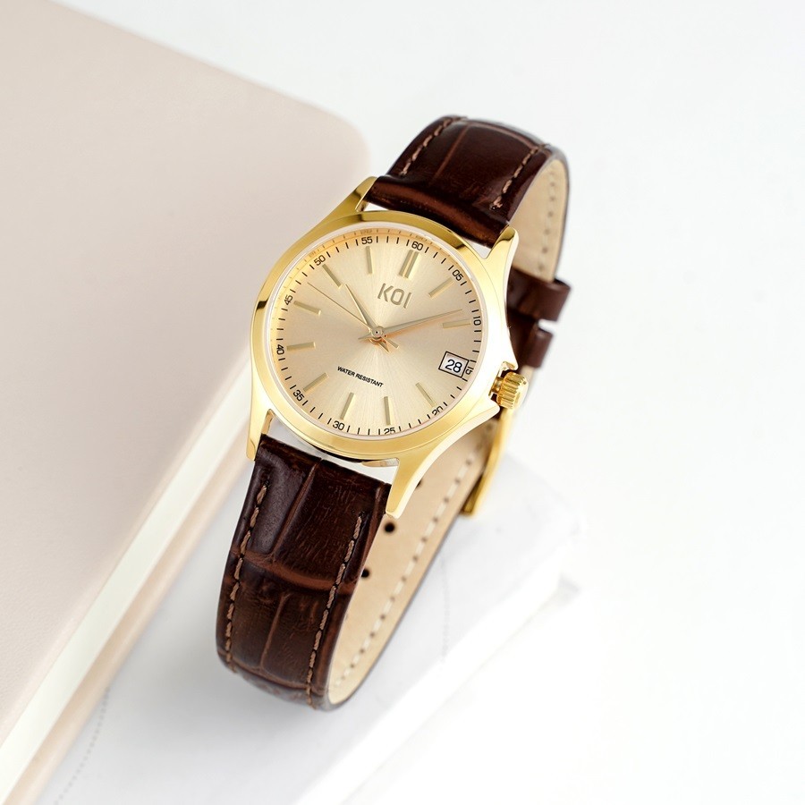 TOP 10 đồng hồ nữ giá 2 đến 3 triệu đẹp nhất năm 2024 4 Mặt số điểm xuyết với thiết kế chải tia thu hút ánh nhìn của đối phương